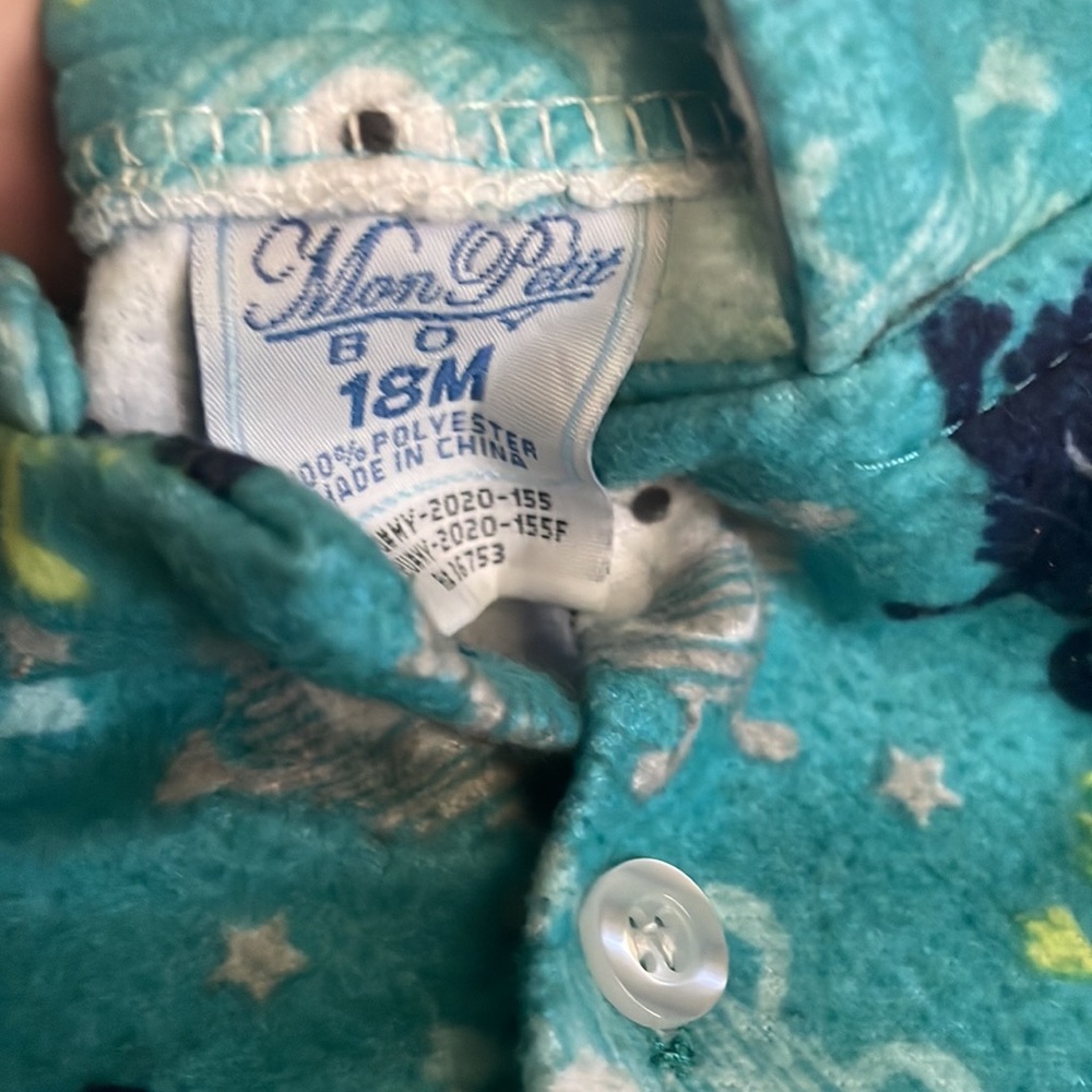 Boys monster pajama set